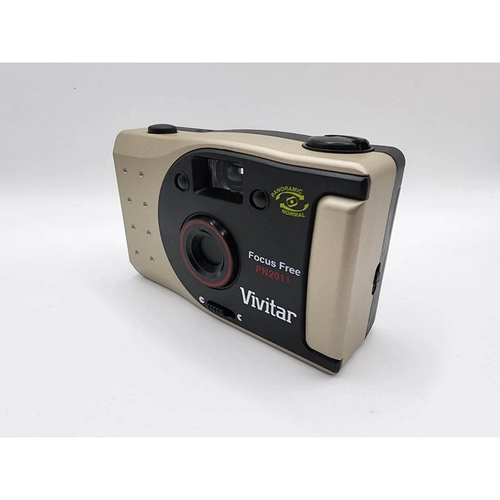 VIVITAR PN2011 35mm Camera Panoramic Focus Free Point & Shoot w/Case - Untested